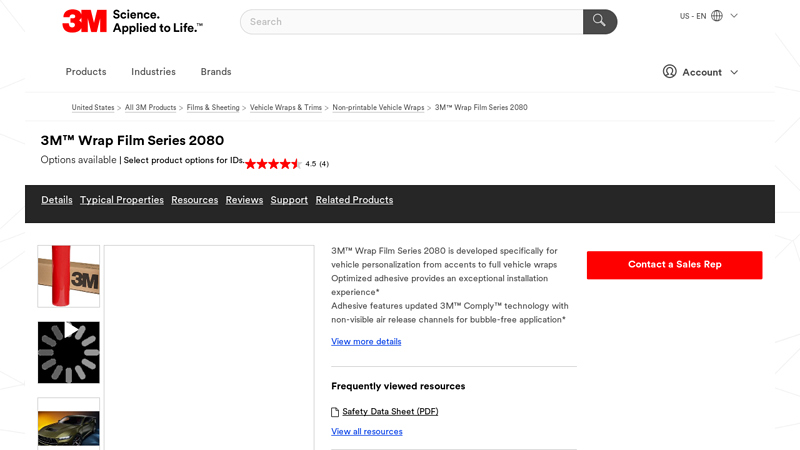 3M™ Wrap Film Series 2080
