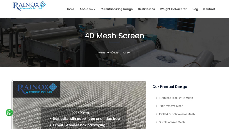 40 Mesh Screen