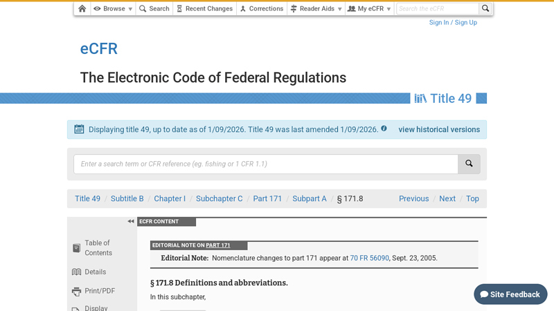 49 CFR 171.8