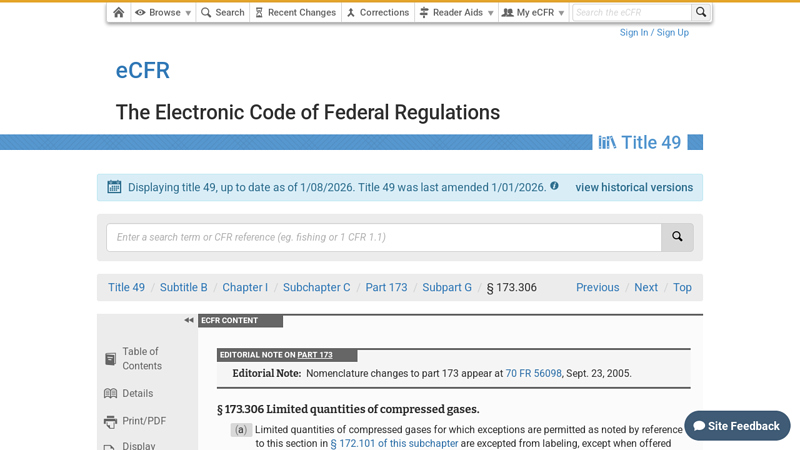 49 CFR 173.306