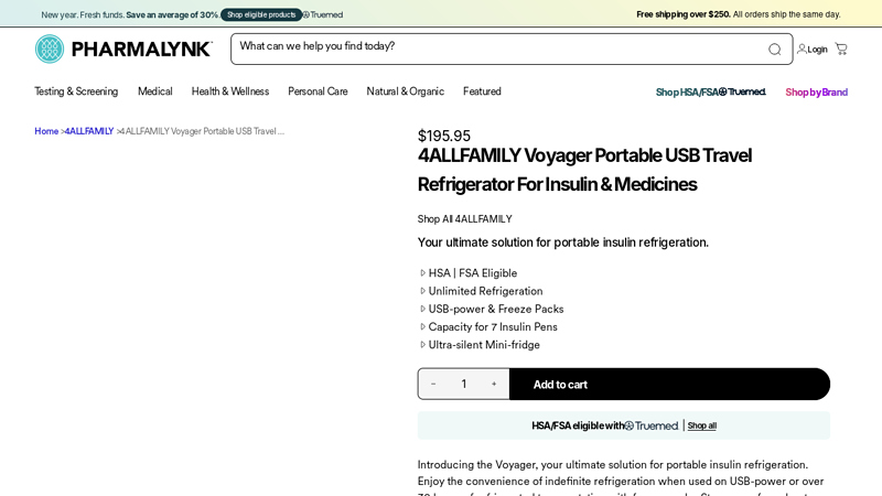 4AllFamily Voyager Travel Refrigerator For Insulin & Medicines