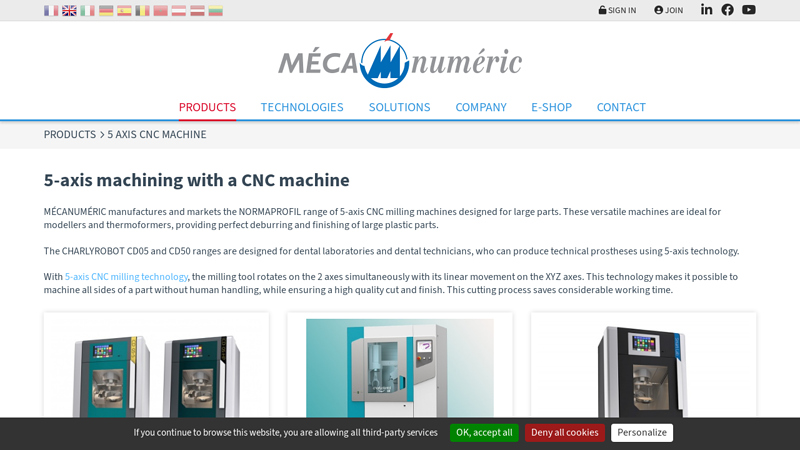 5 axis CNC milling machine CNC routers
