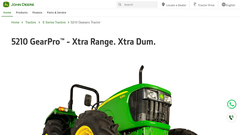 5210 GearPro Tractor Price & Specifications