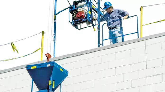 A Pulley Platform To Hold Materials For Roofing industry insight