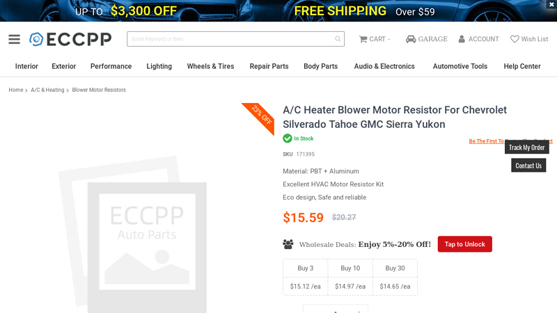 A/C Heater Blower Motor Resistor For Chevrolet Silverado Tahoe ...