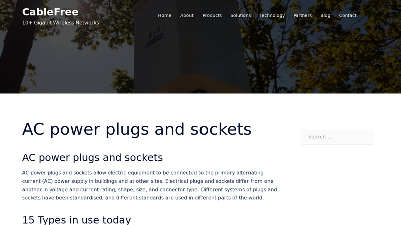 AC power plugs and sockets