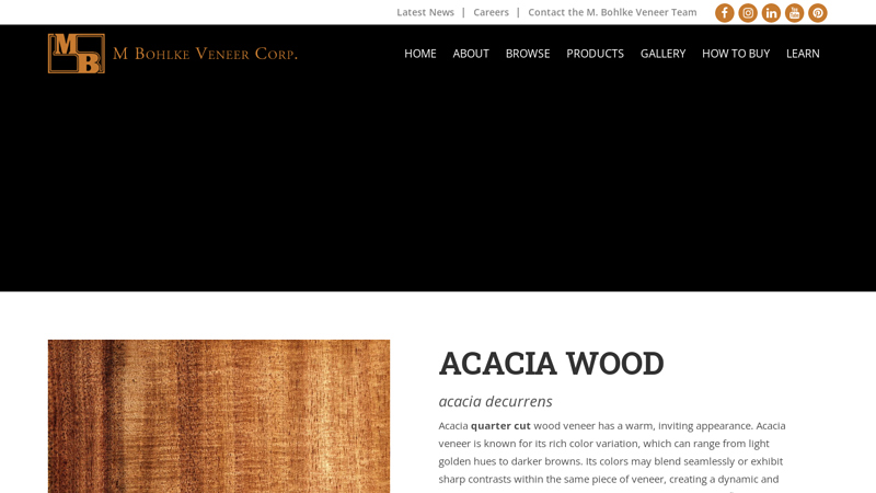ACACIA WOOD VENEER