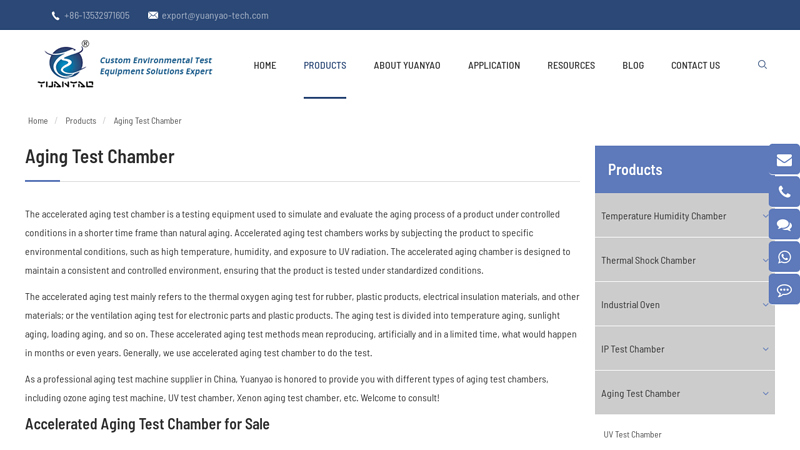 Accelerated Aging Test Chamber