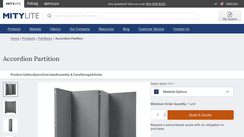Accordion Partition - Space Saving Room Divider