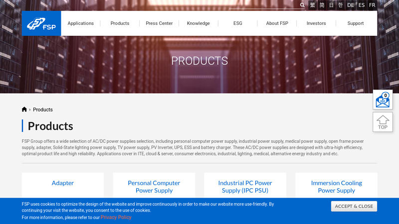 AC/DC Power Supplies Catalog