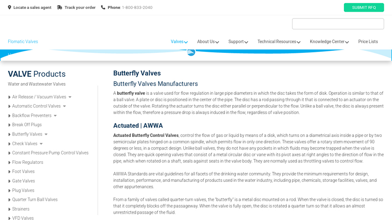 Actuated Butterfly Valves From Flomatic
