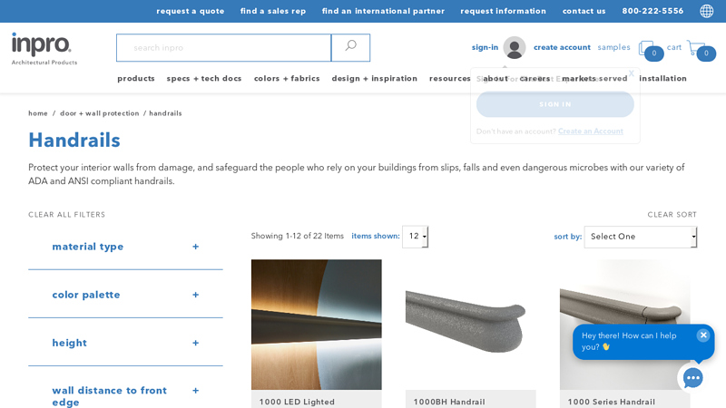 ADA & ANSI Commercial Handrails