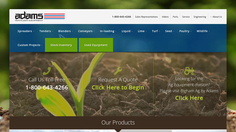 Adams Fertilizer Equipment