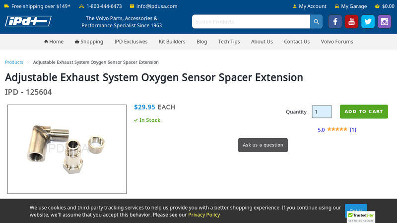 Adjustable Exhaust System Oxygen Sensor Spacer Extension