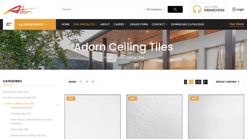 Adorn Ceiling Tiles