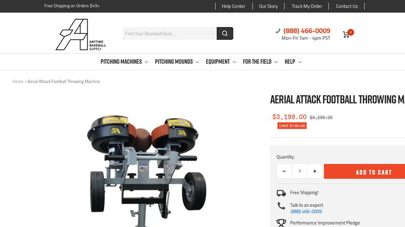 Aerial Attack Football Throwing Machine