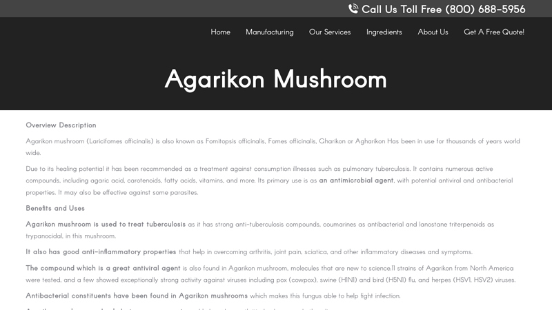 Agarikon Mushroom