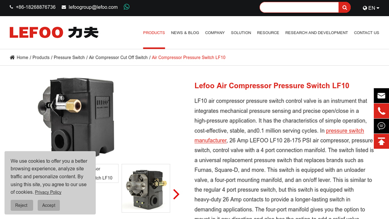 Air Compressor Pressure Switch LFDS61 Supplier ...