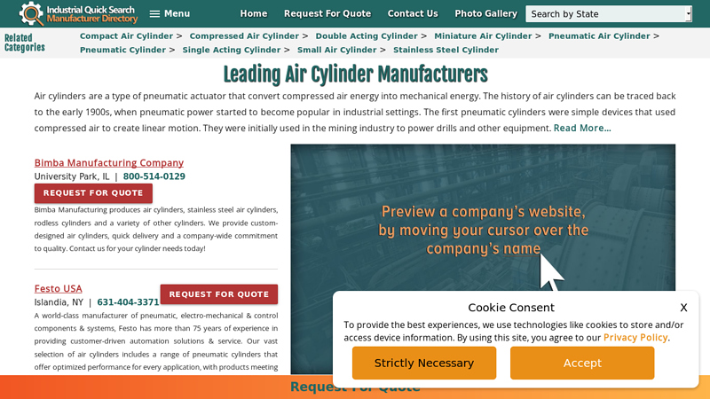 Air Cylinders Manufacturers