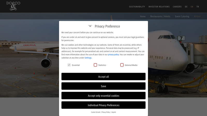 airline catering the best restaurants at 39.000 feet