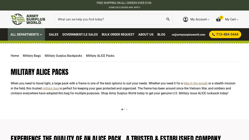 ALICE Packs