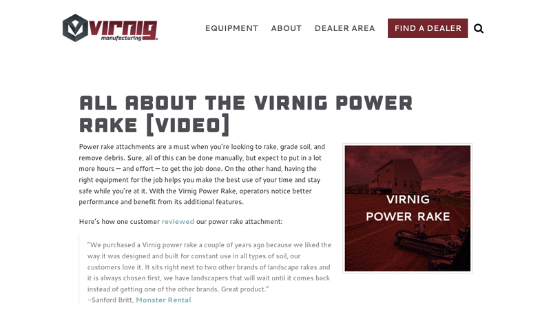 All About the virnig Power Rake