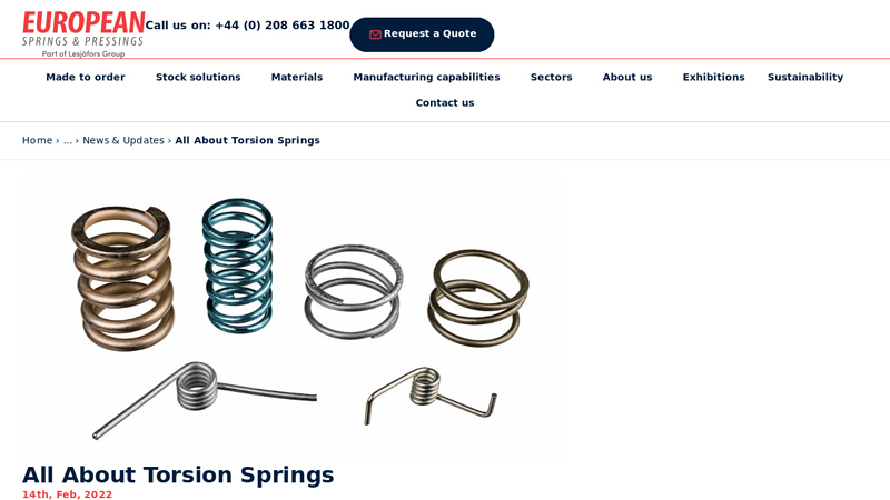 All About Torsion Springs