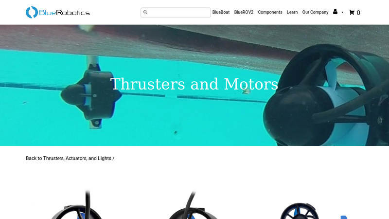 All Underwater Thrusters, Motors, and Spare Parts