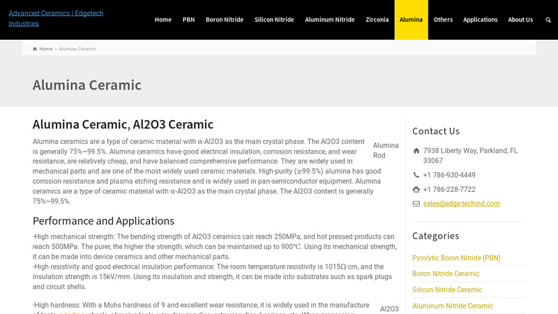 Alumina Ceramic Al2O3