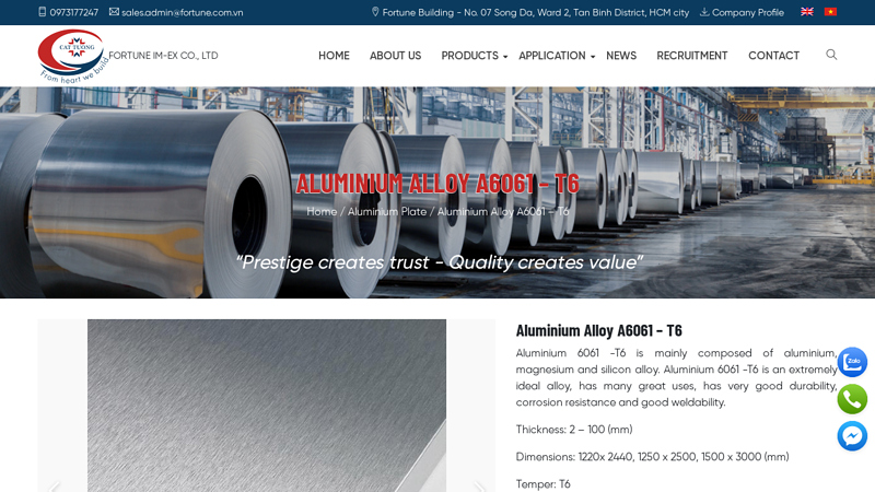 Aluminium Alloy A6061