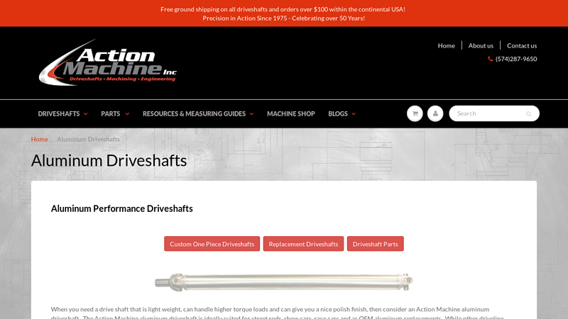 Aluminum Driveshafts
