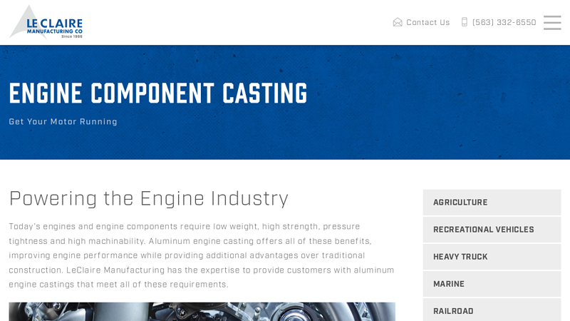 Aluminum Engine Component Casting
