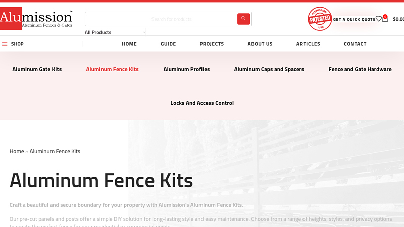 Aluminum Fence Kits