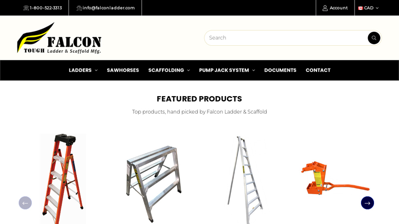 Aluminum Ladder Manufacturer, Falcon Ladder & Scaffold