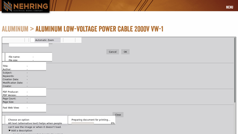 Aluminum Low