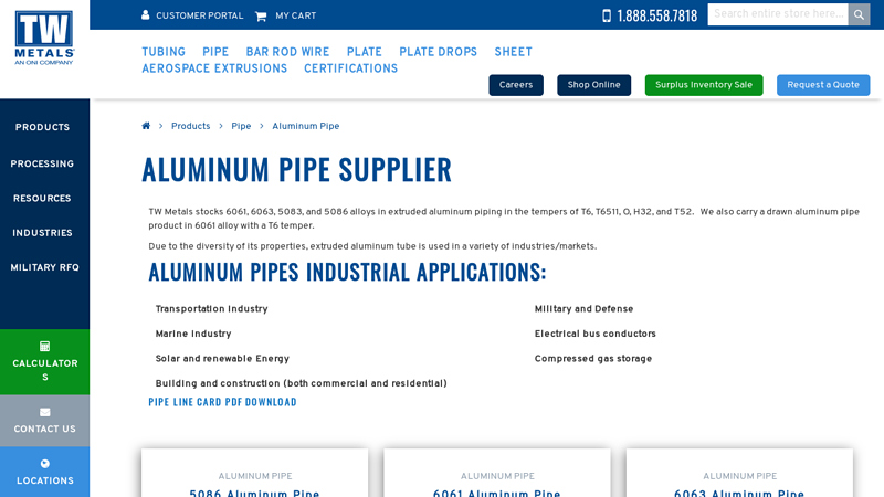 Aluminum Pipe Supplier