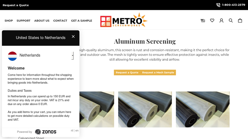 Aluminum Screen Mesh Rolls