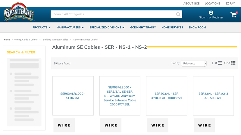 Aluminum SE Cables