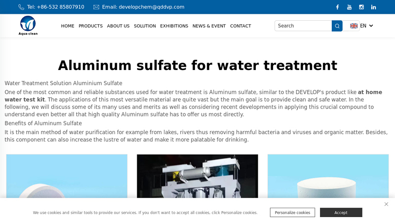 Aluminum sulfate for water treatment Manufacturer & Supplier in ...