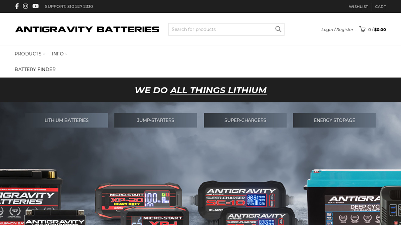 Antigravity Batteries: LITHIUM BATTERIES, MICRO