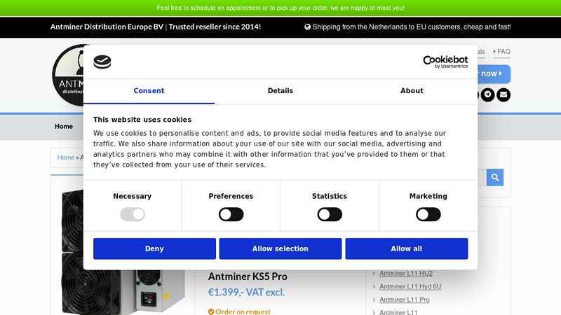 Antminer KS5 Pro (KASPA) 21T