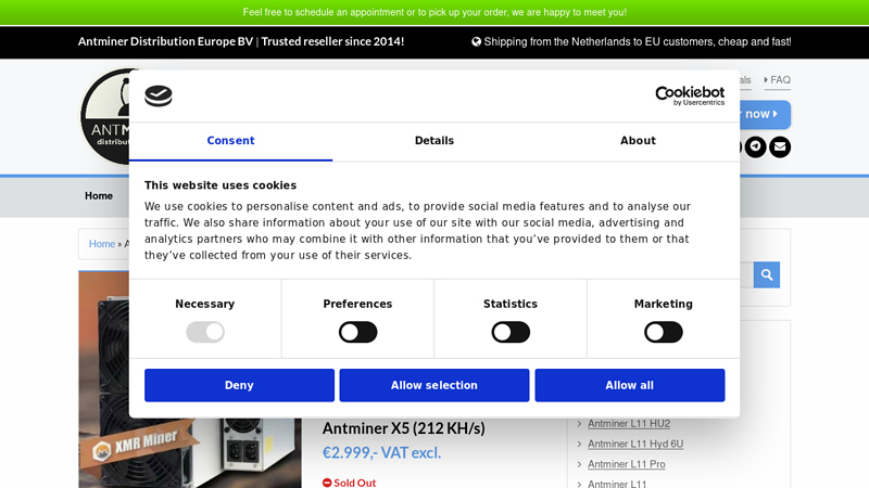 Antminer X5 (XMR) 212k