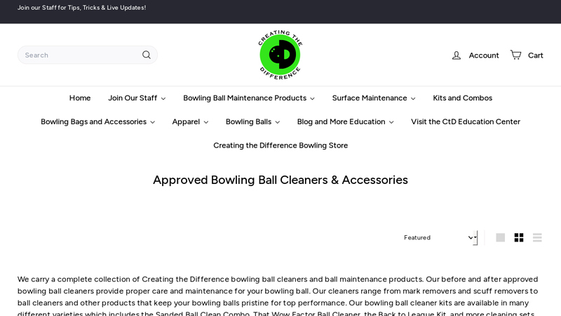 Approved Bowling Ball Cleaners