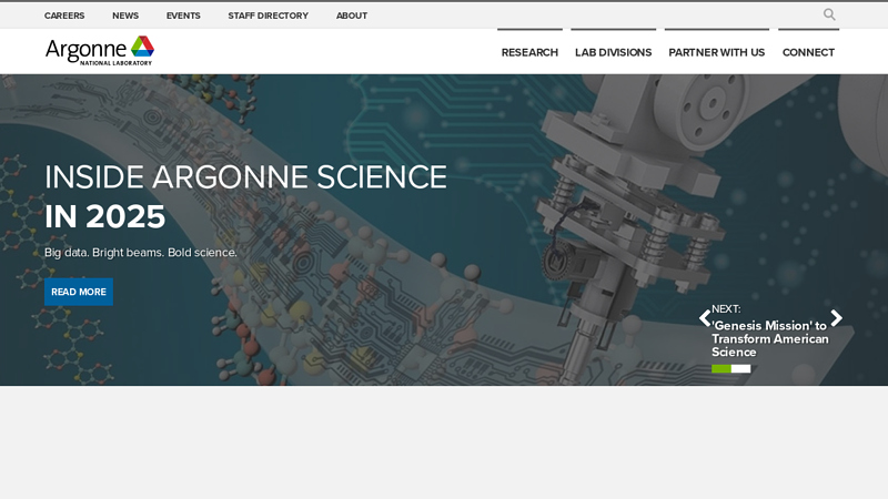 Argonne National Laboratory Homepage