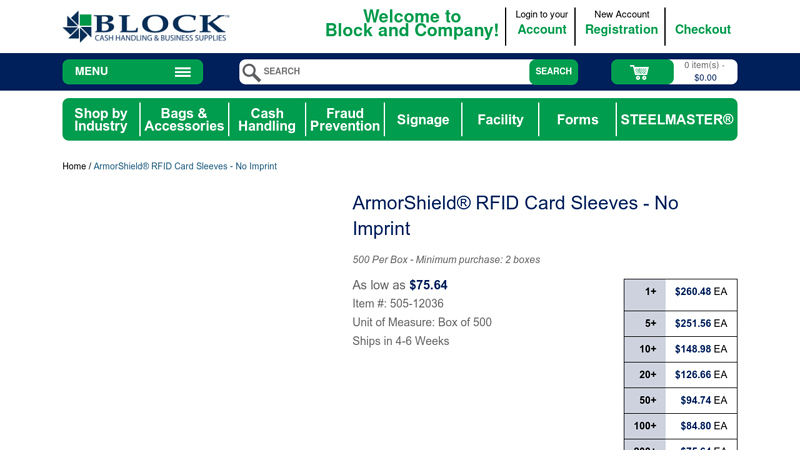 ArmorShield RFID Card Sleeves