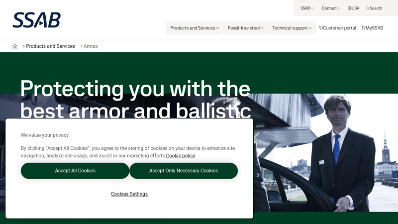 Armox® and Ramor® armor and ballistic steels