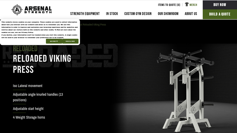 Arsenal Strength Reloaded Viking Press Machine