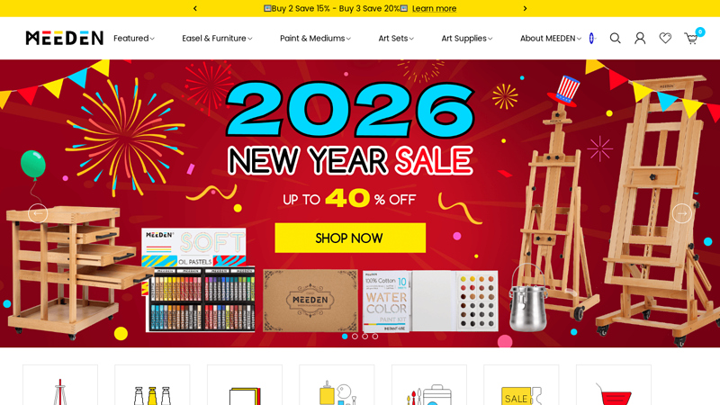 Art Supplies: Easels, Paints, Brushes, Storage, Art Sets