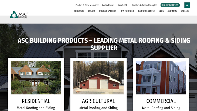 ASC Building Products Metal Roofing and Siding