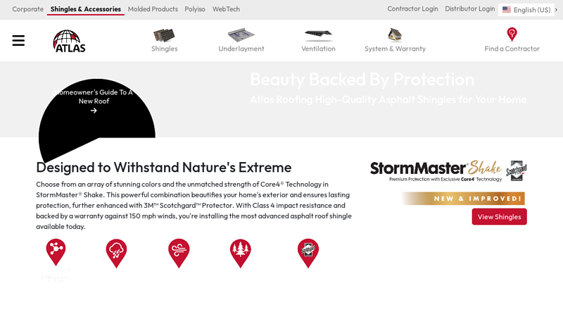 Atlas Roofing Shingles, Underlayments & Ventilation Homepage ...